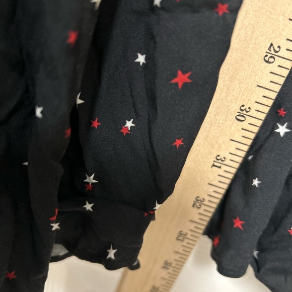 Yumi Kim Black Starts Print Chemise Dress Size Small - Picture 10 of 11